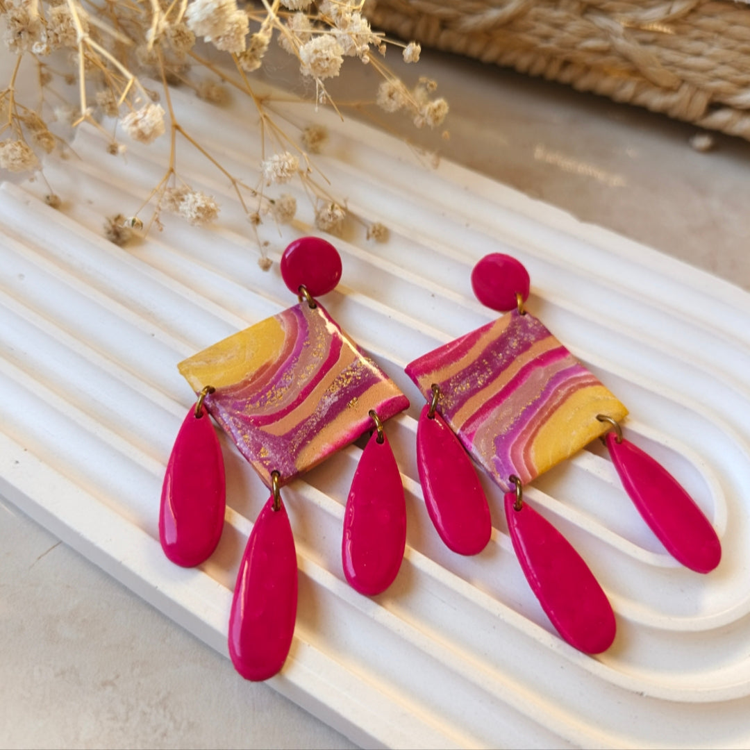 End of season sale - Radiant Waves Earrings