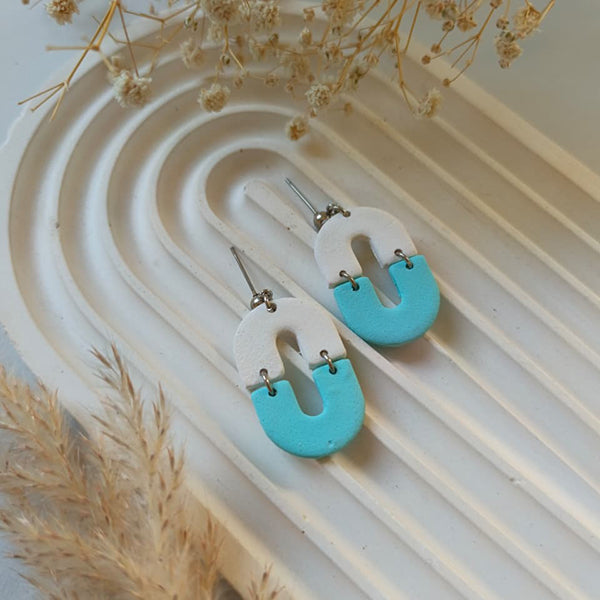 End of season sale - Aqua Horizon Earrings
