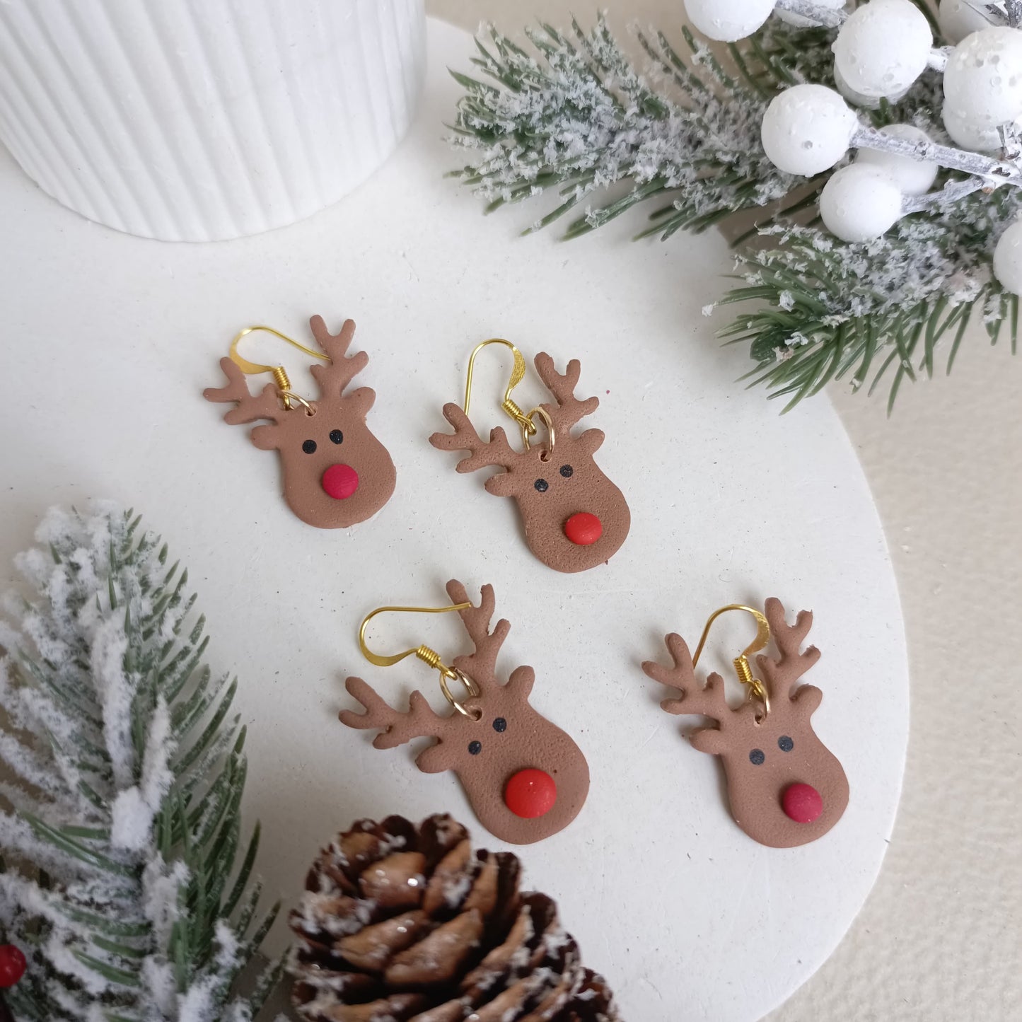 Christmas Collection - Rudolph Reindeer Earrings