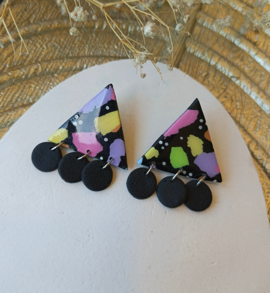 End of season sale - Neon Galaxy Tri-Drops