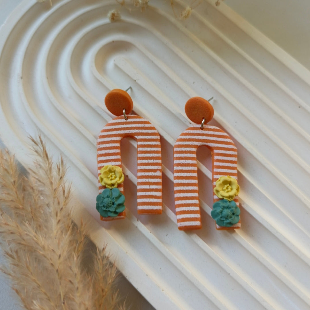 End of season sale - Desert Bloom Arch Earrings