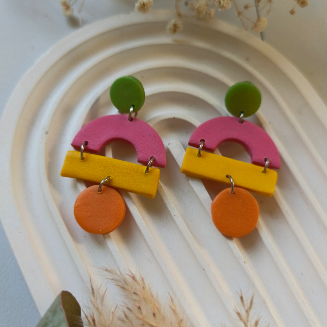 End of season sale - Sunset Arch Earrings