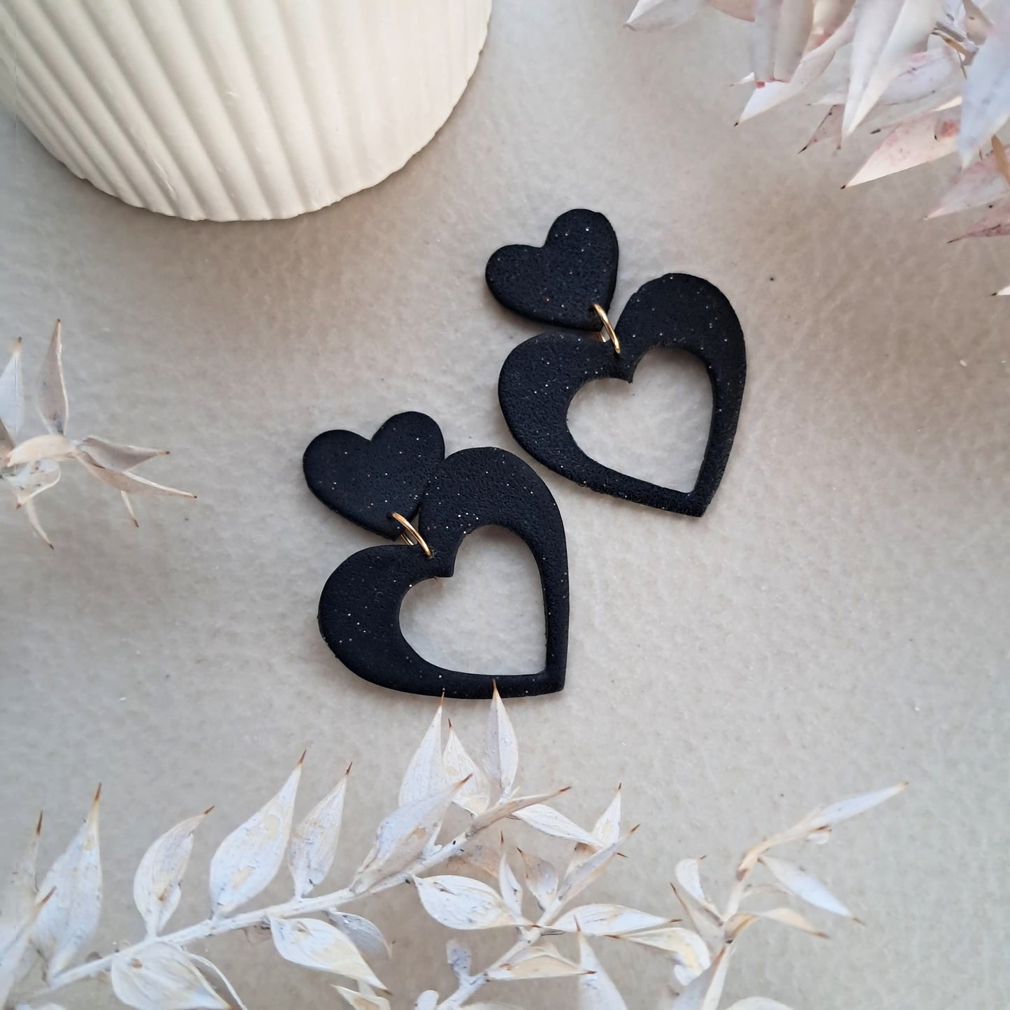 Valentine Collection : Two Heart Dangles