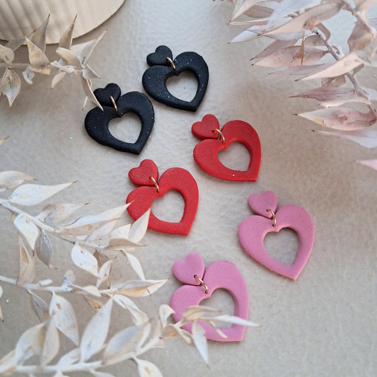 Valentine Collection - Heart Dangle Earrings