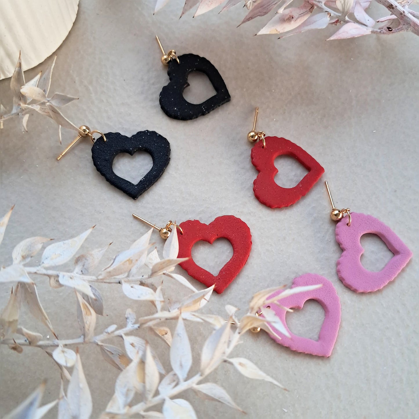 Valentine Collection - Heart Outline Dangles