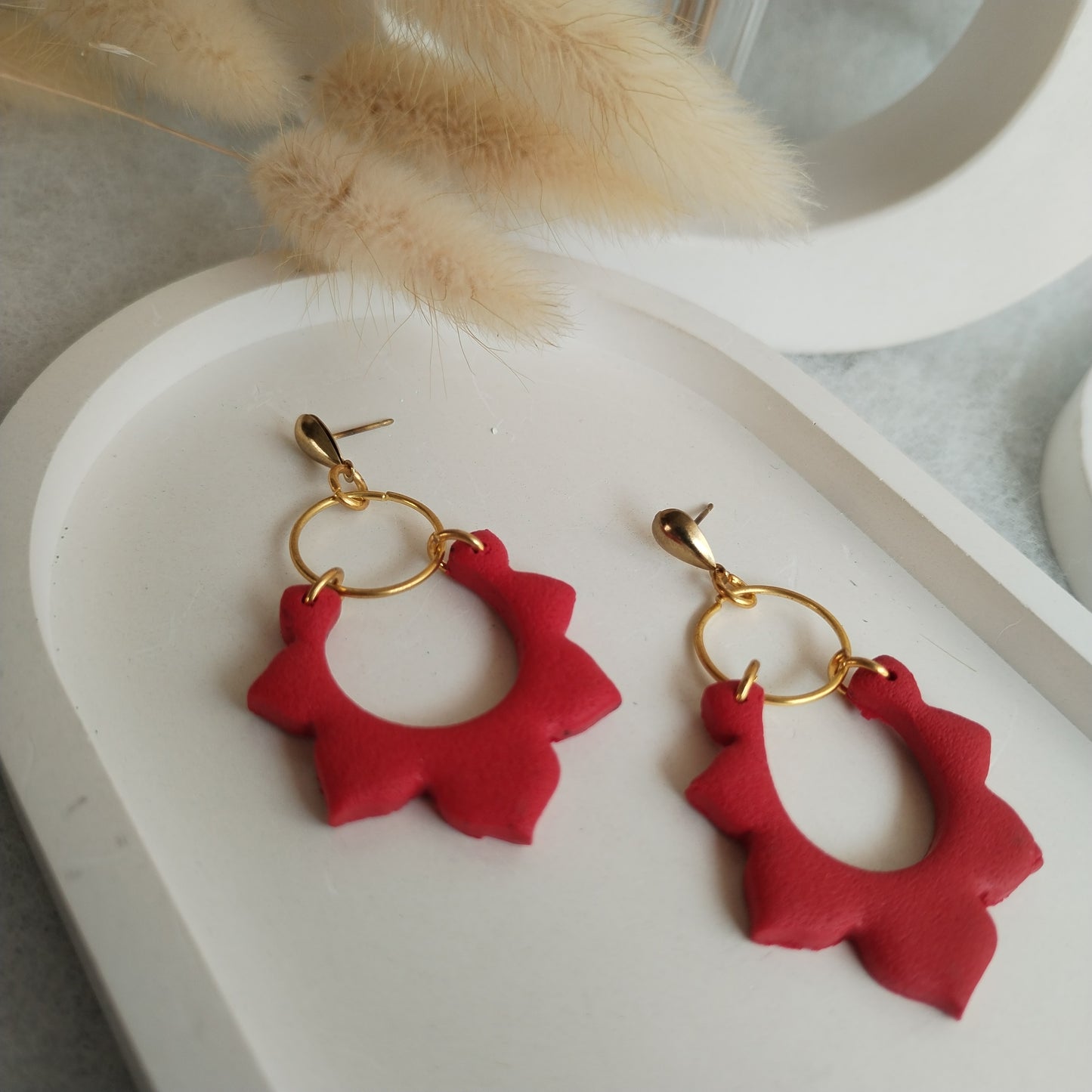 End of season sale - Sun Burst Clay earring