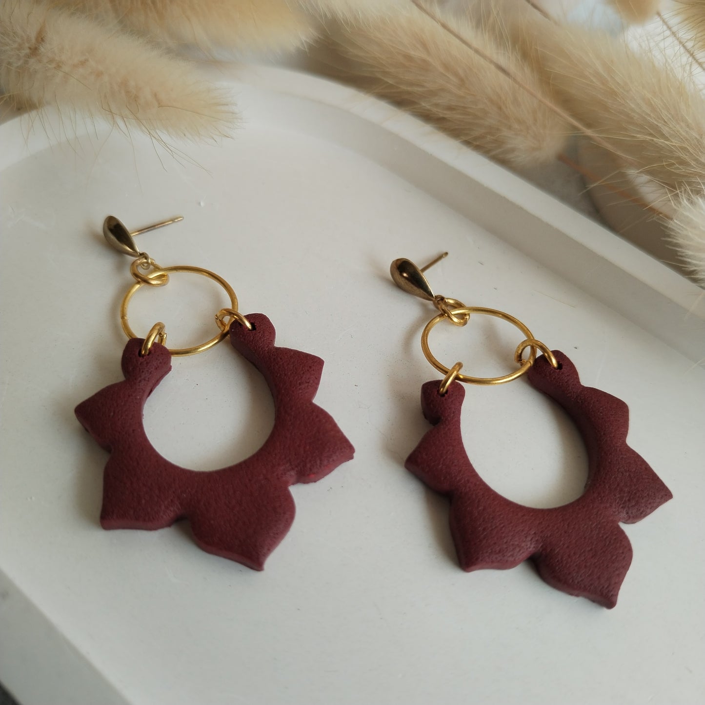 End of season sale - Sun Burst Clay earring