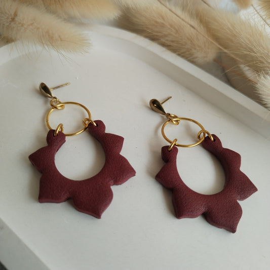 End of season sale - Sun Burst Clay earring