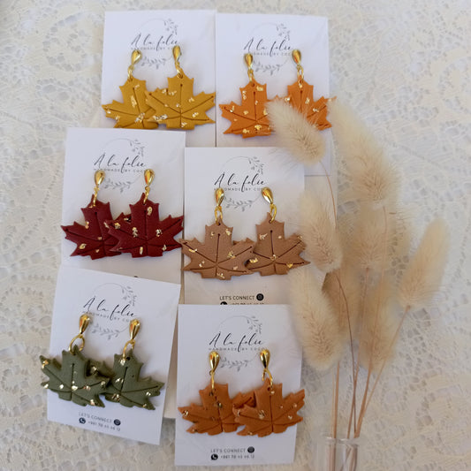 Autumn Collection - Maple Leaves Earrings