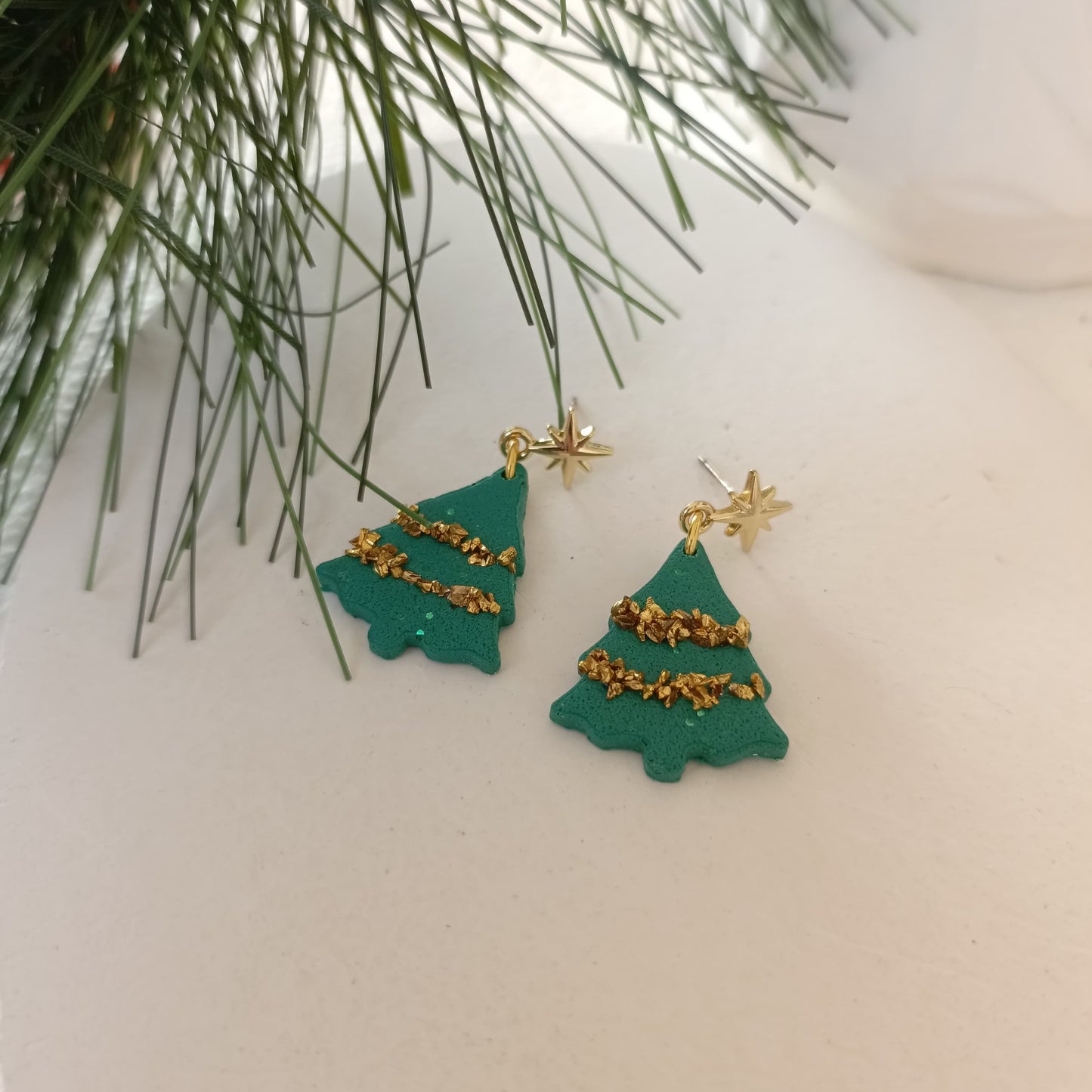 Christmas Collection - Stones Mini Christmas Tree With Star Dangle