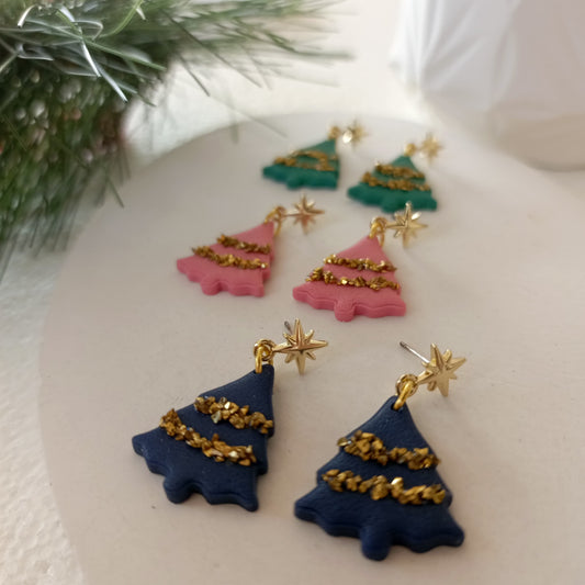 Christmas Collection - Stones Mini Christmas Tree With Star Dangle