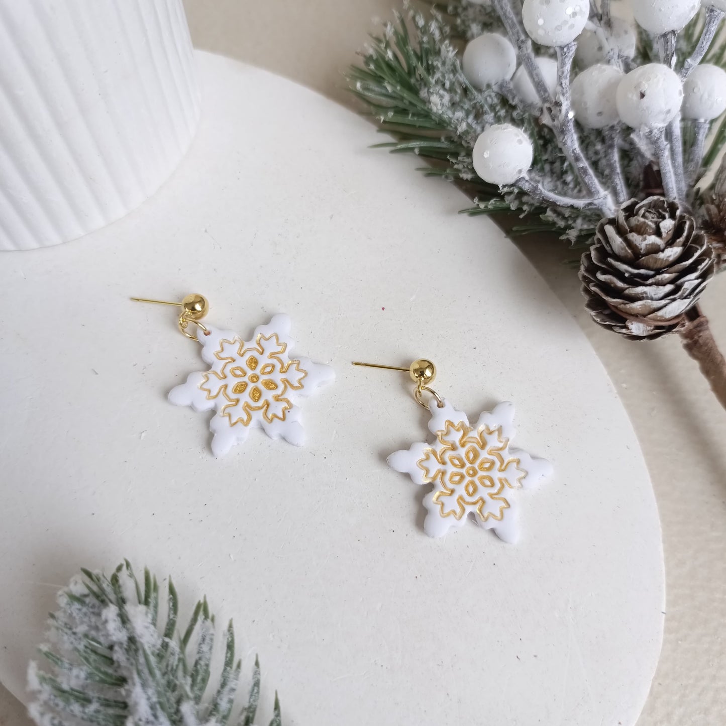 Christmas Collection - Stamped Snowflake Dangle