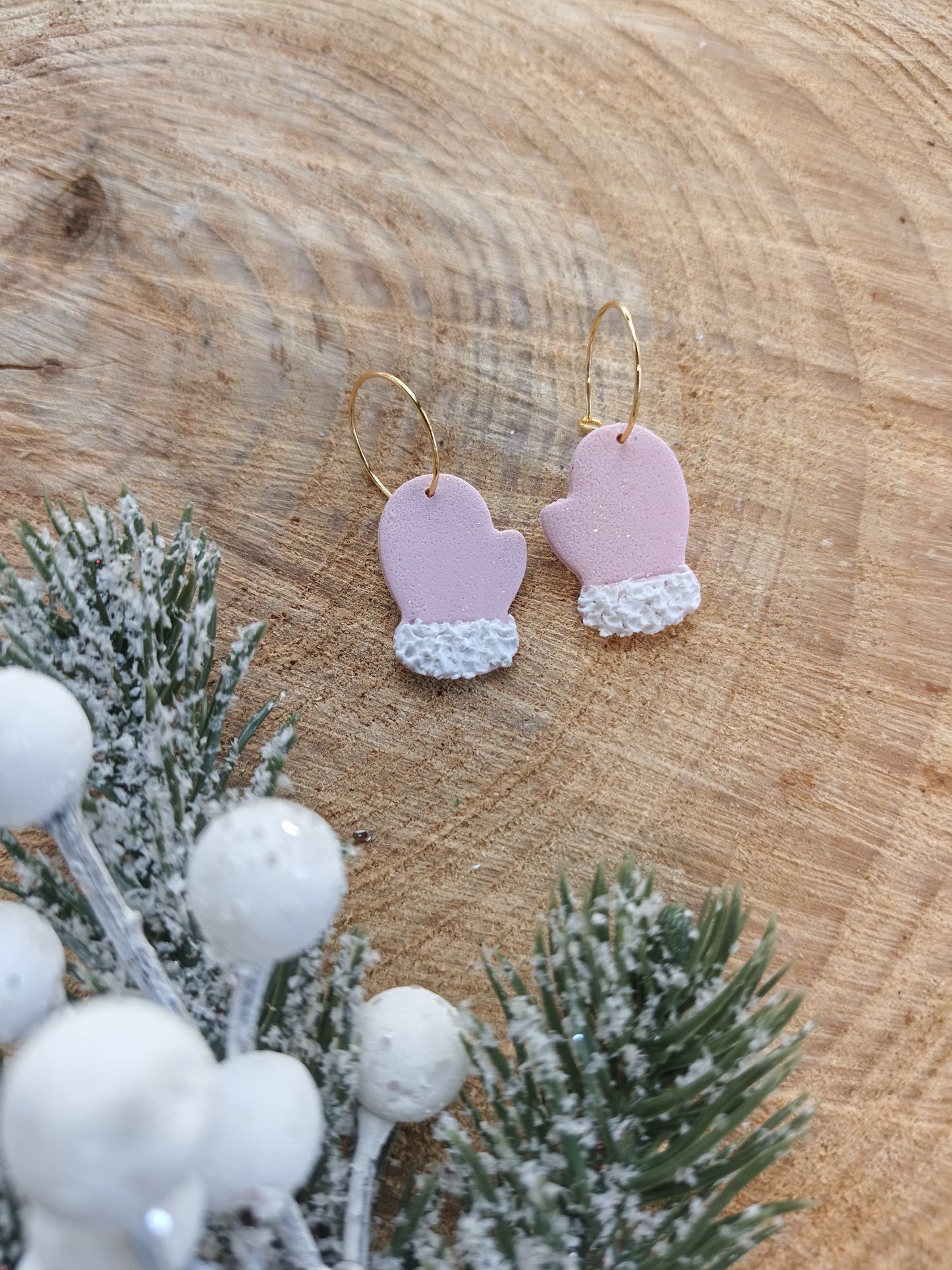 Christmas Pink Collection - Frosted Mittens