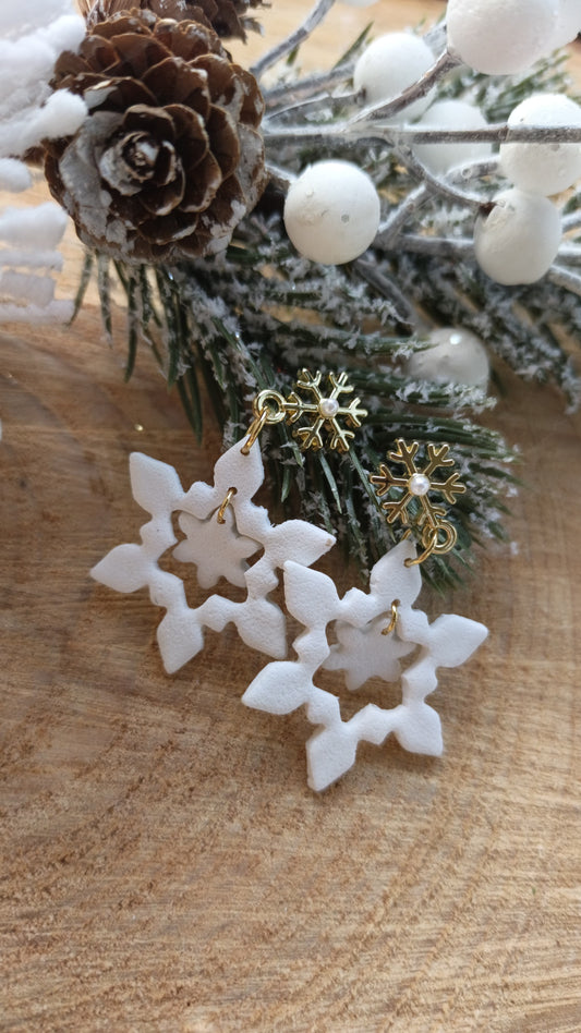 Christmas Collection - 
Frosted Luxe Snowflake Drops