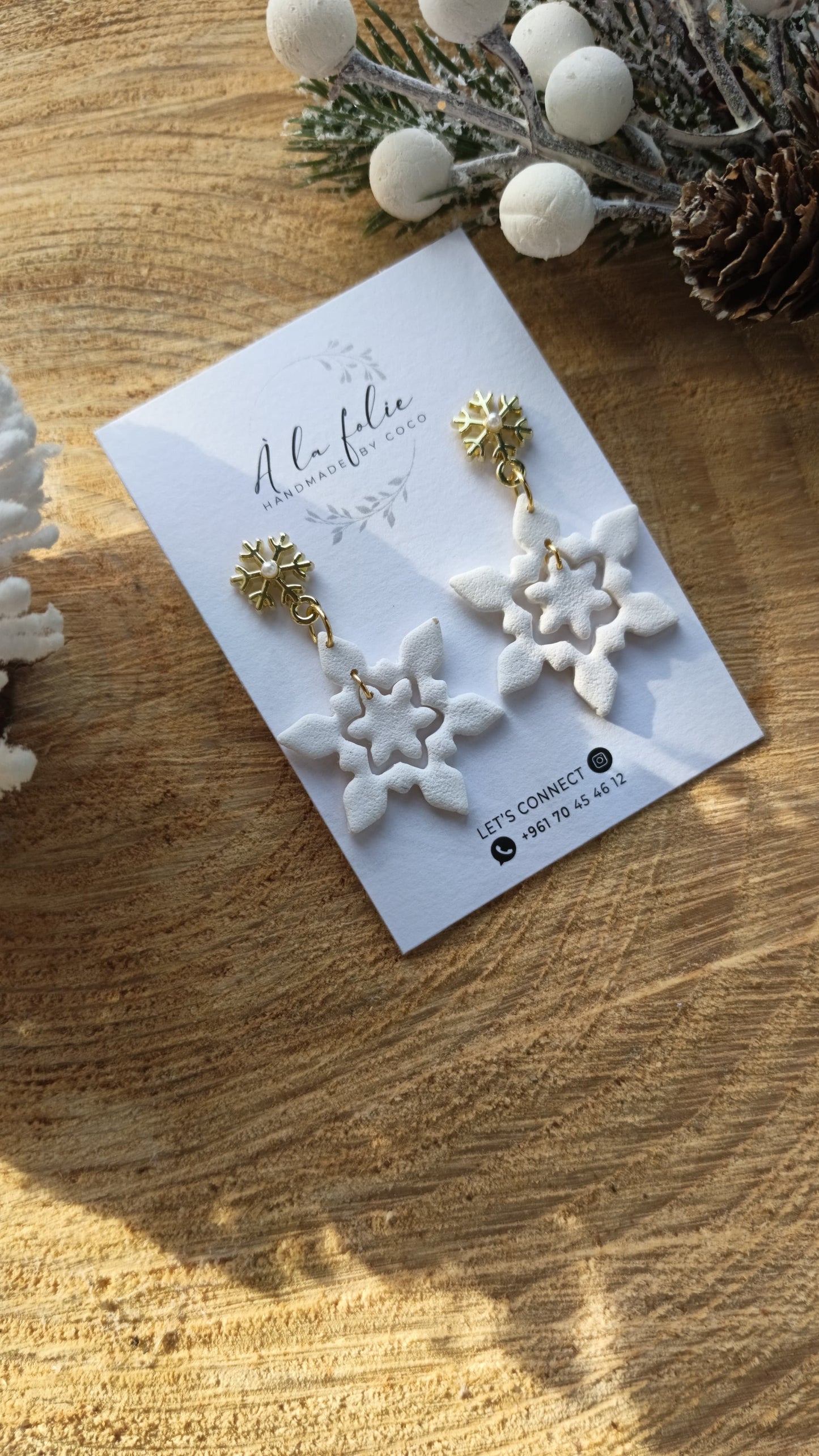 Christmas Collection - 
Frosted Luxe Snowflake Drops