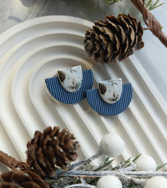 Winter Collection - Frosted Pines Half circle