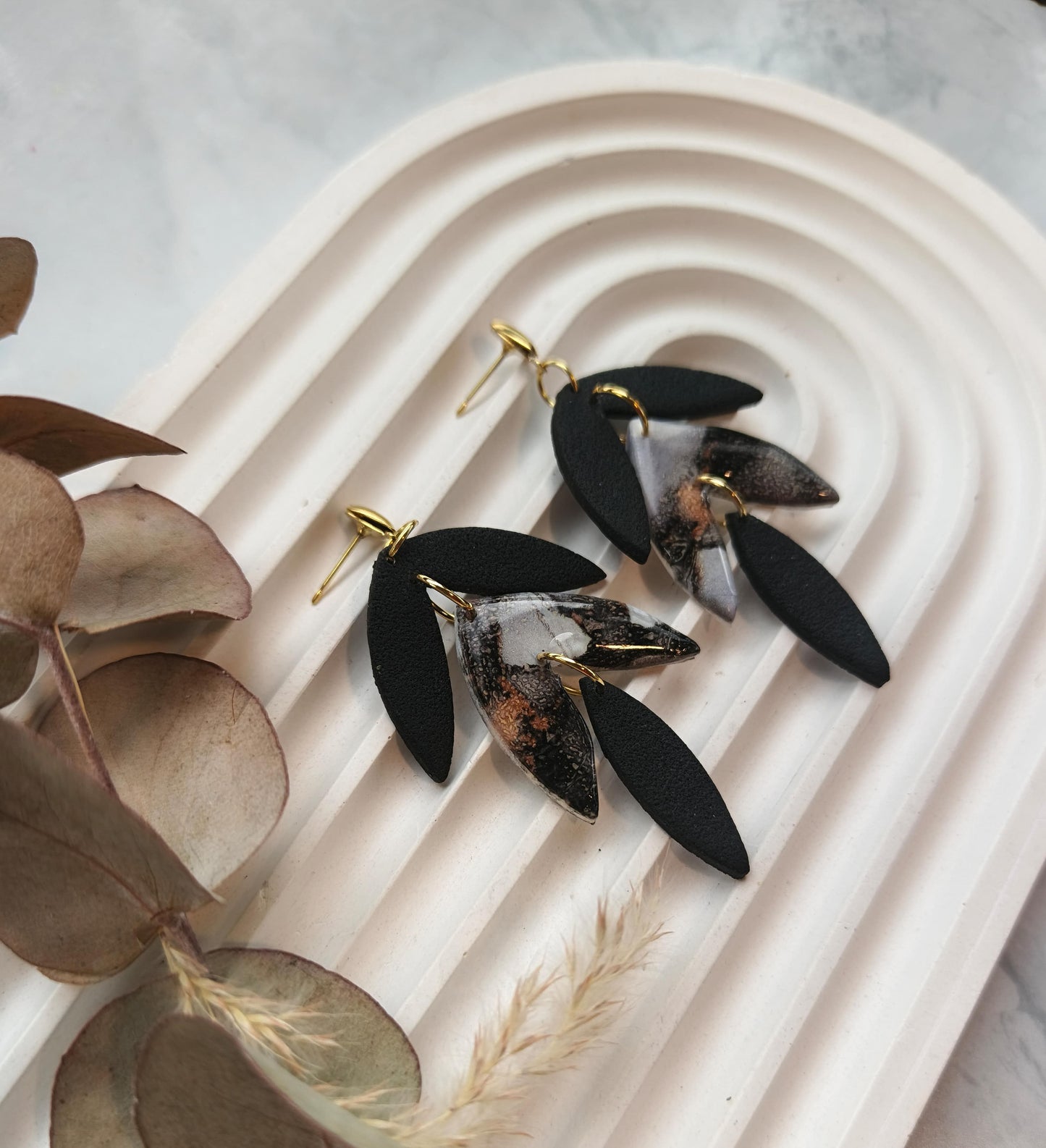 Midnight Marble Collection - Falling Leaves