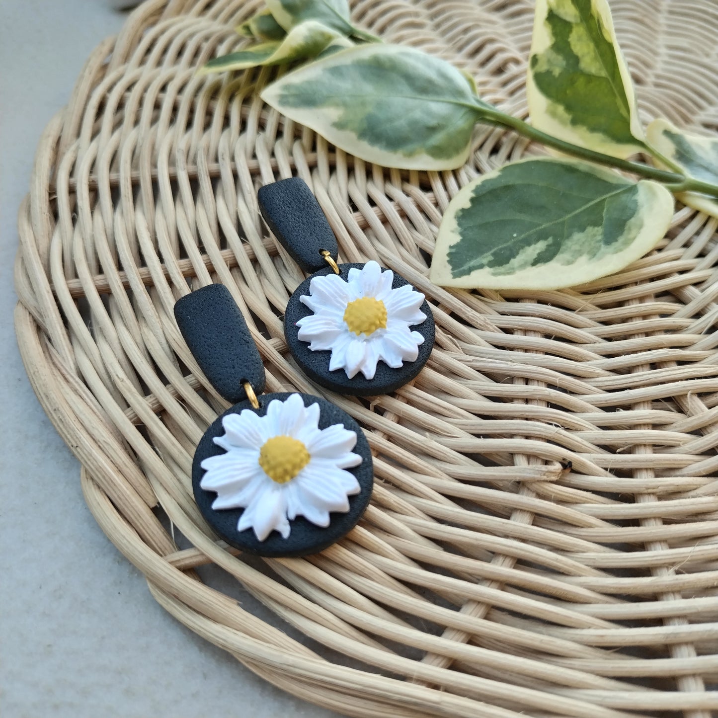 Spring - Flower polymer clay earrings