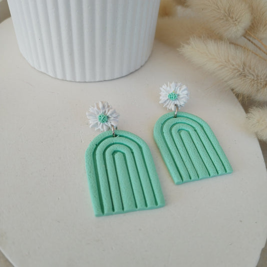 End of season sale - Rainbow Daisy Earrings
