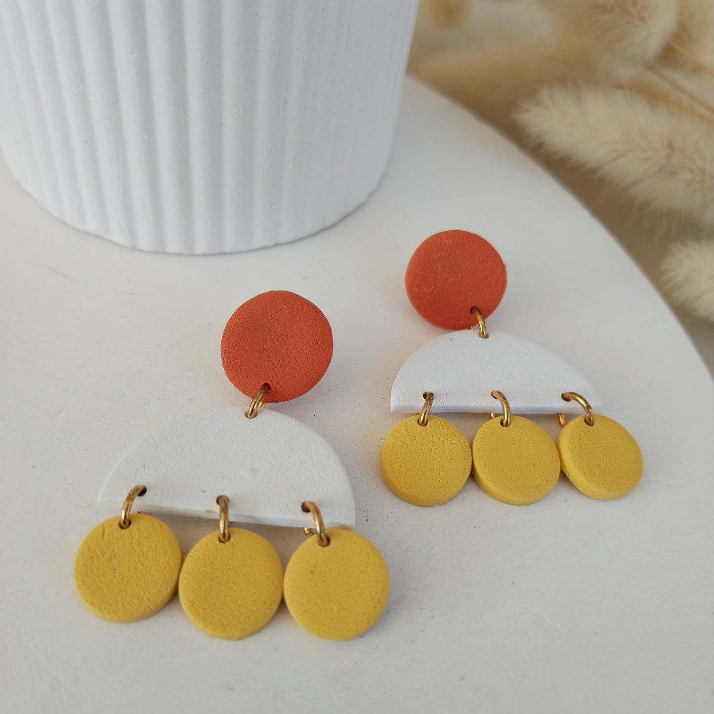 End of season sale - Geometric Chandelier Earrings