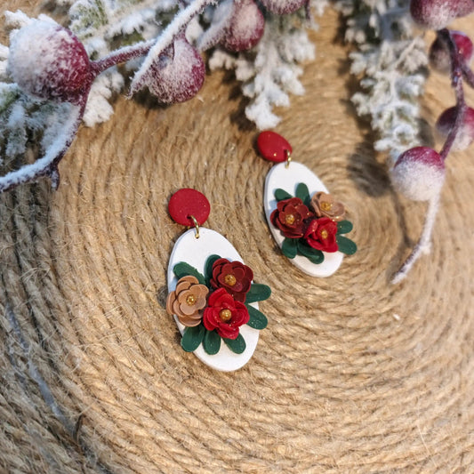Christmas Collection - Holly & Berry Dangles