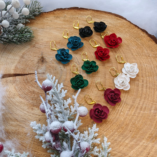 Christmas Collection - Petal Rose Earrings