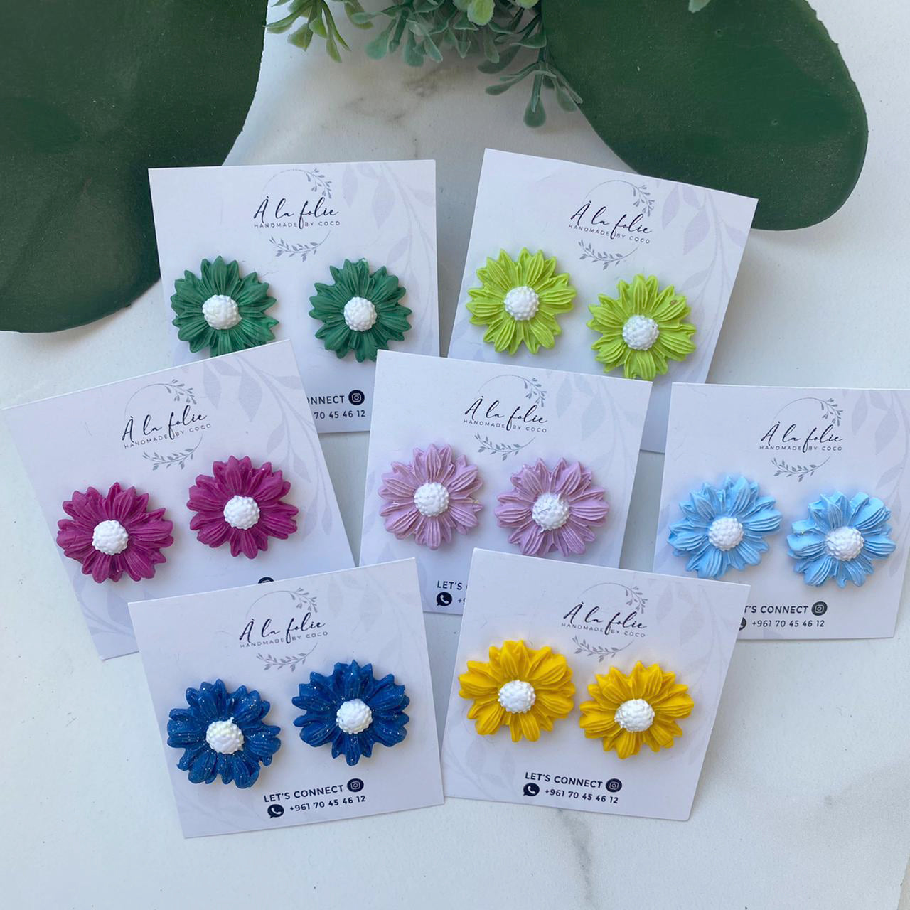 Daisy Flower Stud Earring
