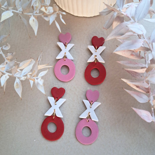 Valentine Collection :X.O Dangle Earrings