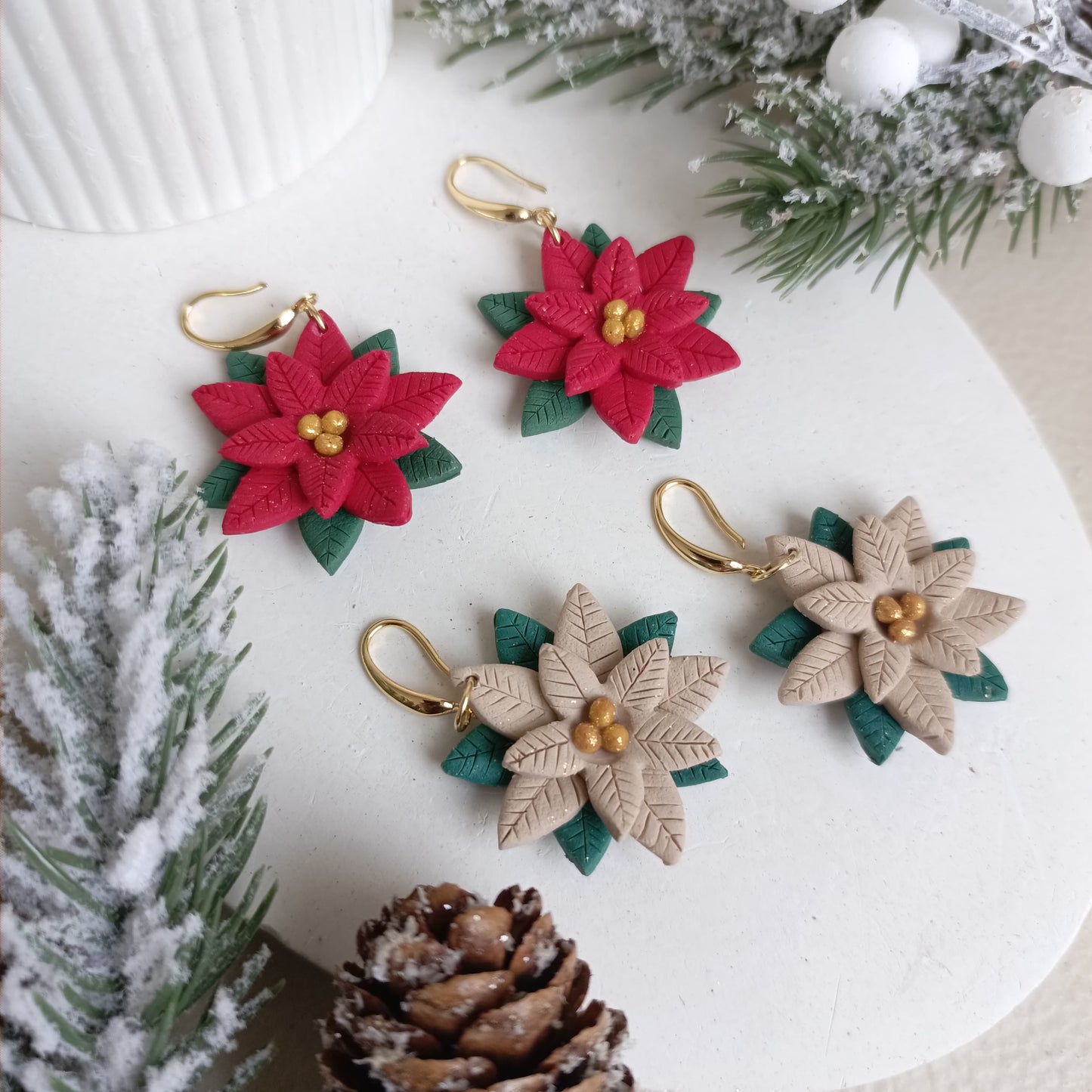 Christmas collection - Poinsettia hook