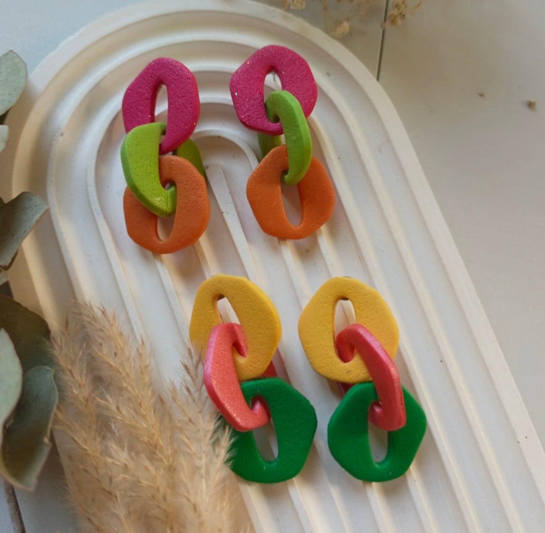 End of season sale - Fiesta Chain Earring
