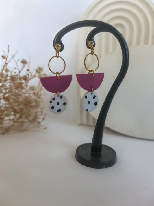End of season sale - Polka Muse Earrings