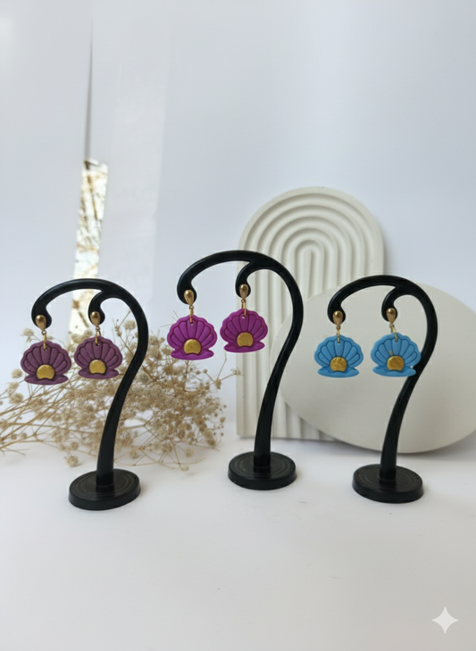 End of season sale - Seashell Bloom Earrings