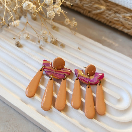 End of season sale - Sunset Cascade Earrings