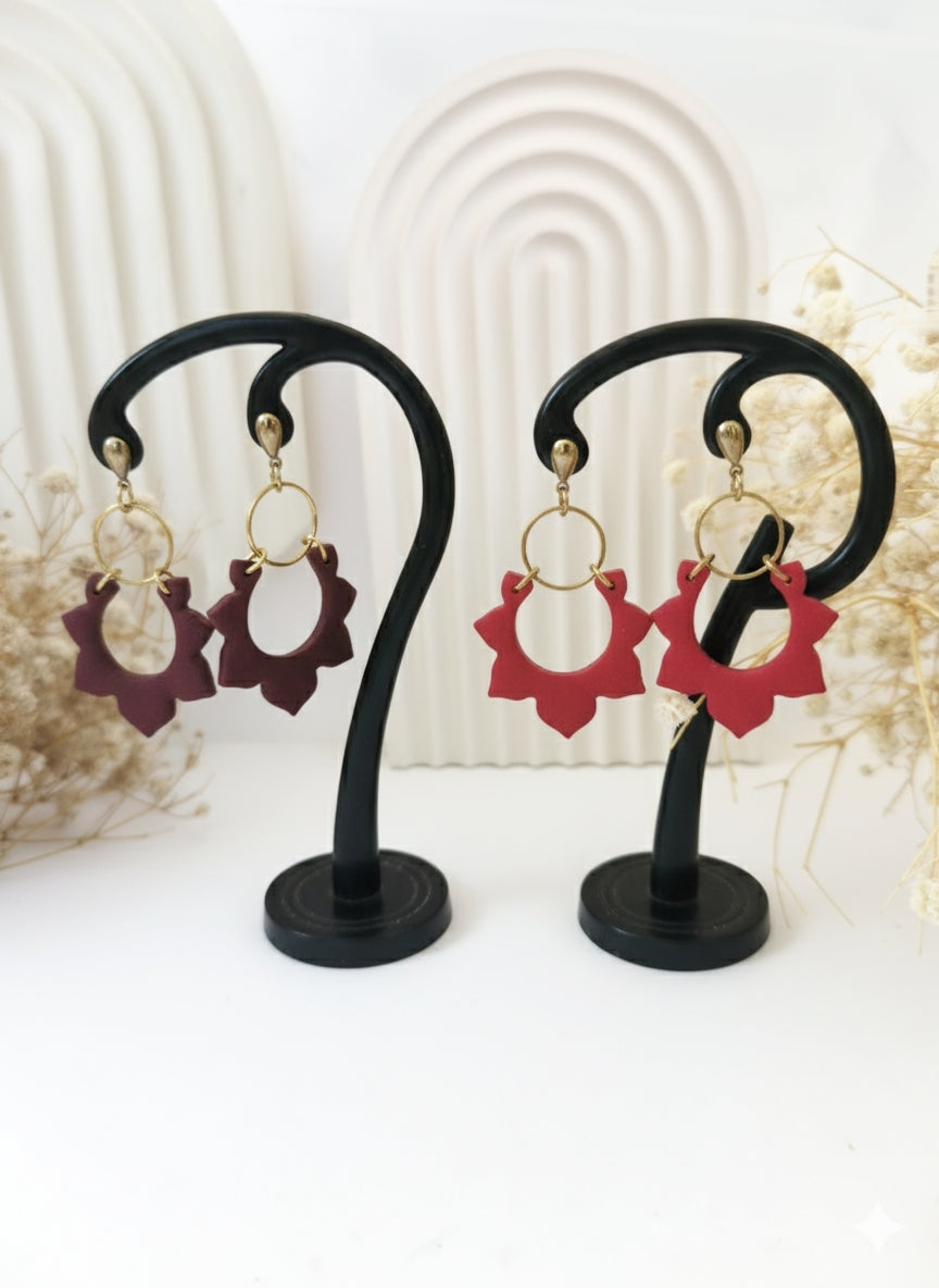 End of season sale - Sun Burst Clay earring
