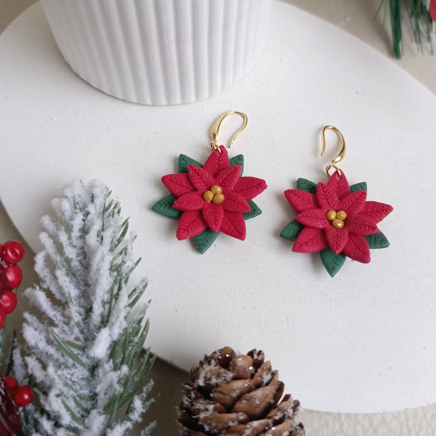 Christmas collection - Poinsettia hook