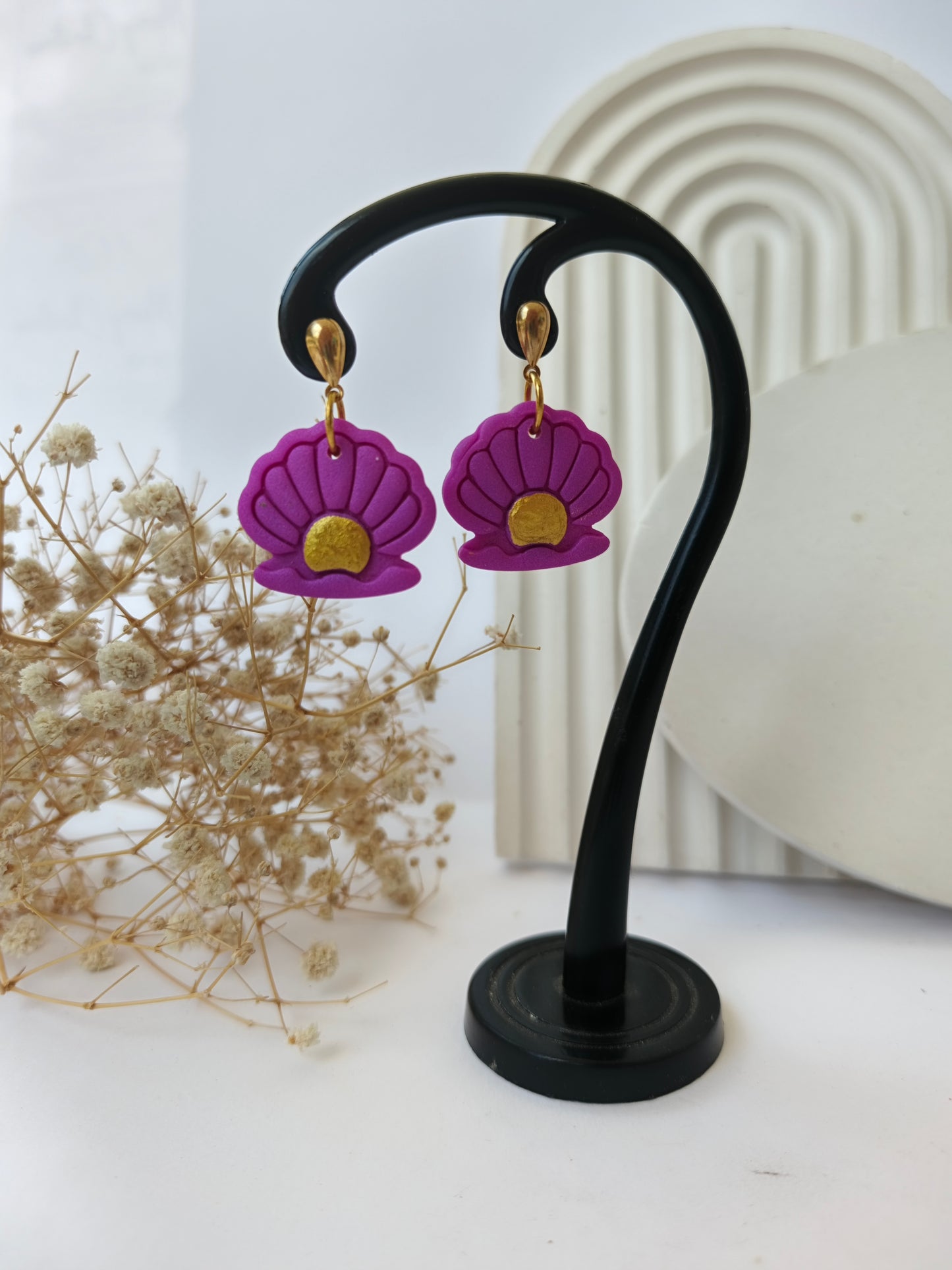 End of season sale - Seashell Bloom Earrings