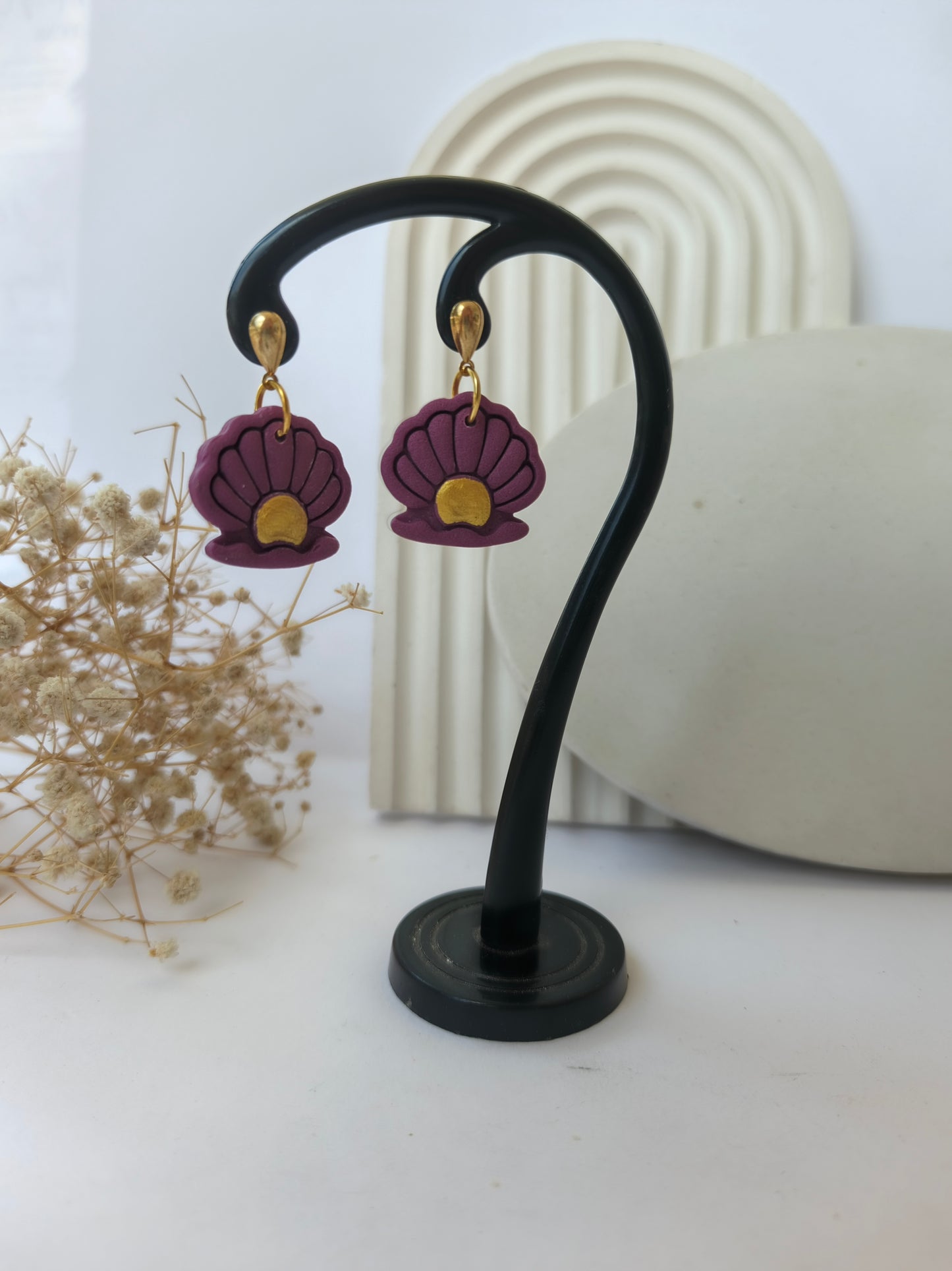 End of season sale - Seashell Bloom Earrings